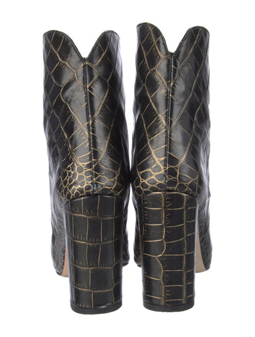 Paris Texas Leather Printed Western Boots