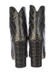 Paris Texas Leather Printed Western Boots