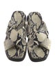 Paris Texas Snakeskin Printed Slingback Sandals
