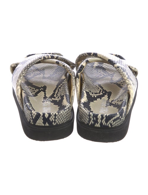 Paris Texas Snakeskin Printed Slingback Sandals