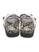 Paris Texas Snakeskin Printed Slingback Sandals