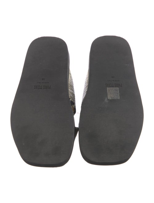 Paris Texas Snakeskin Printed Slingback Sandals