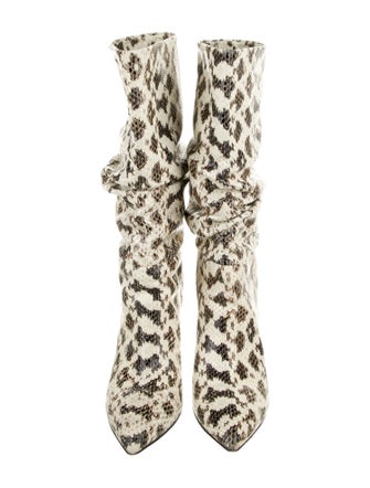 Paris Texas Embossed Leather Animal Print Boots