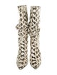 Paris Texas Embossed Leather Animal Print Boots