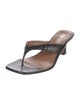 Paris Texas Leather Slides