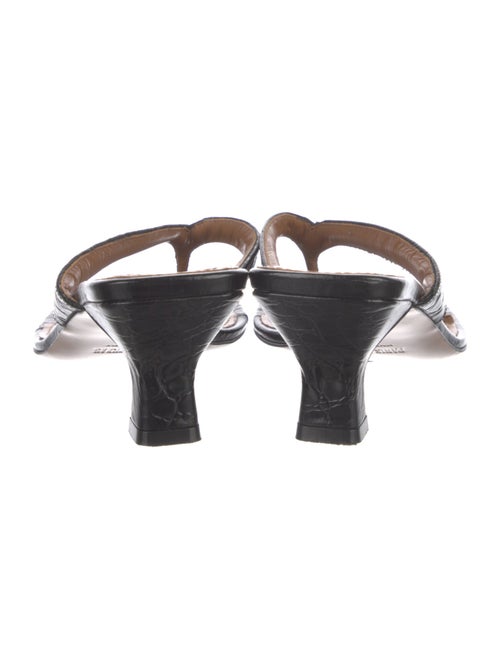 Paris Texas Leather Slides