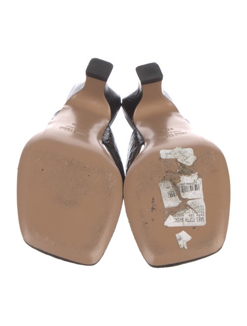 Paris Texas Leather Slides