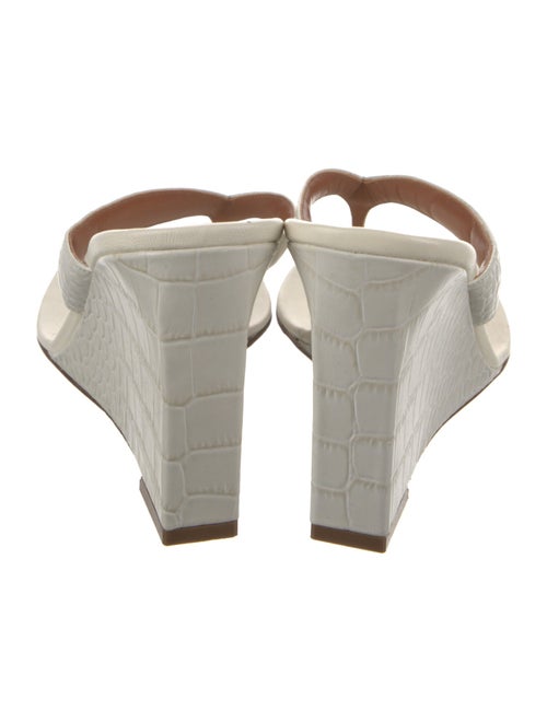 Paris Texas Embossed Leather Animal Print Slides