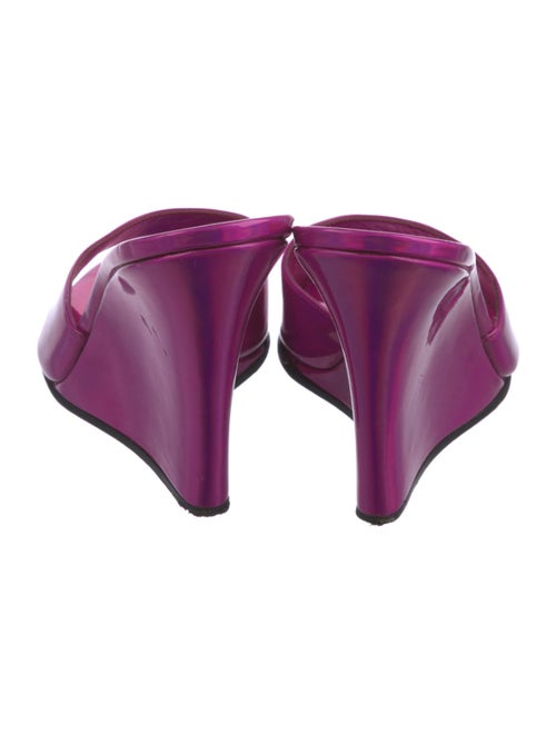 Paris Texas Patent Leather Printed Slides