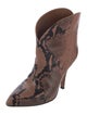 Paris Texas Embossed Leather Animal Print Western Boots