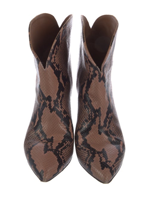 Paris Texas Embossed Leather Animal Print Western Boots
