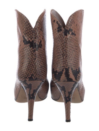 Paris Texas Embossed Leather Animal Print Western Boots