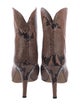 Paris Texas Embossed Leather Animal Print Western Boots