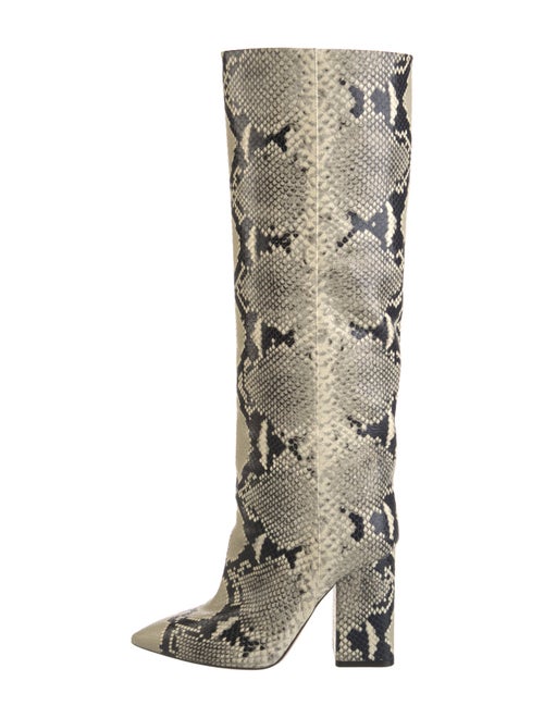 Paris Texas Snakeskin Animal Print Boots