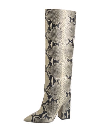 Paris Texas Snakeskin Animal Print Boots