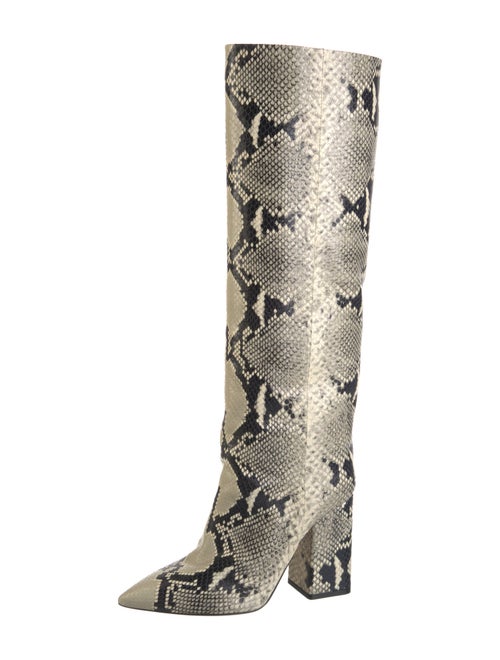 Paris Texas Snakeskin Animal Print Boots