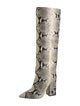 Paris Texas Snakeskin Animal Print Boots