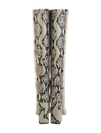 Paris Texas Snakeskin Animal Print Boots
