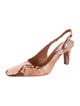 Paris Texas Embossed Leather Animal Print Slingback Pumps