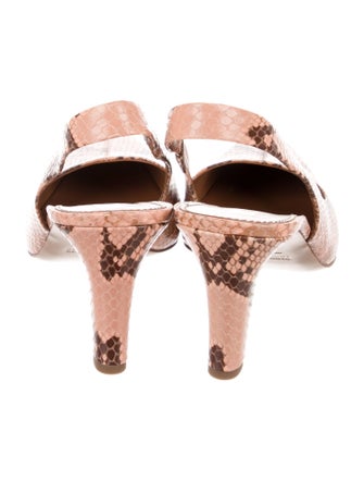 Paris Texas Embossed Leather Animal Print Slingback Pumps