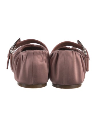 Paris Texas Satin Mary Jane Flats