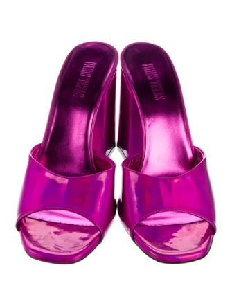 Paris Texas Patent Leather Slides