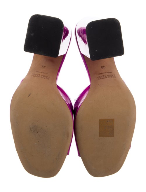 Paris Texas Patent Leather Slides