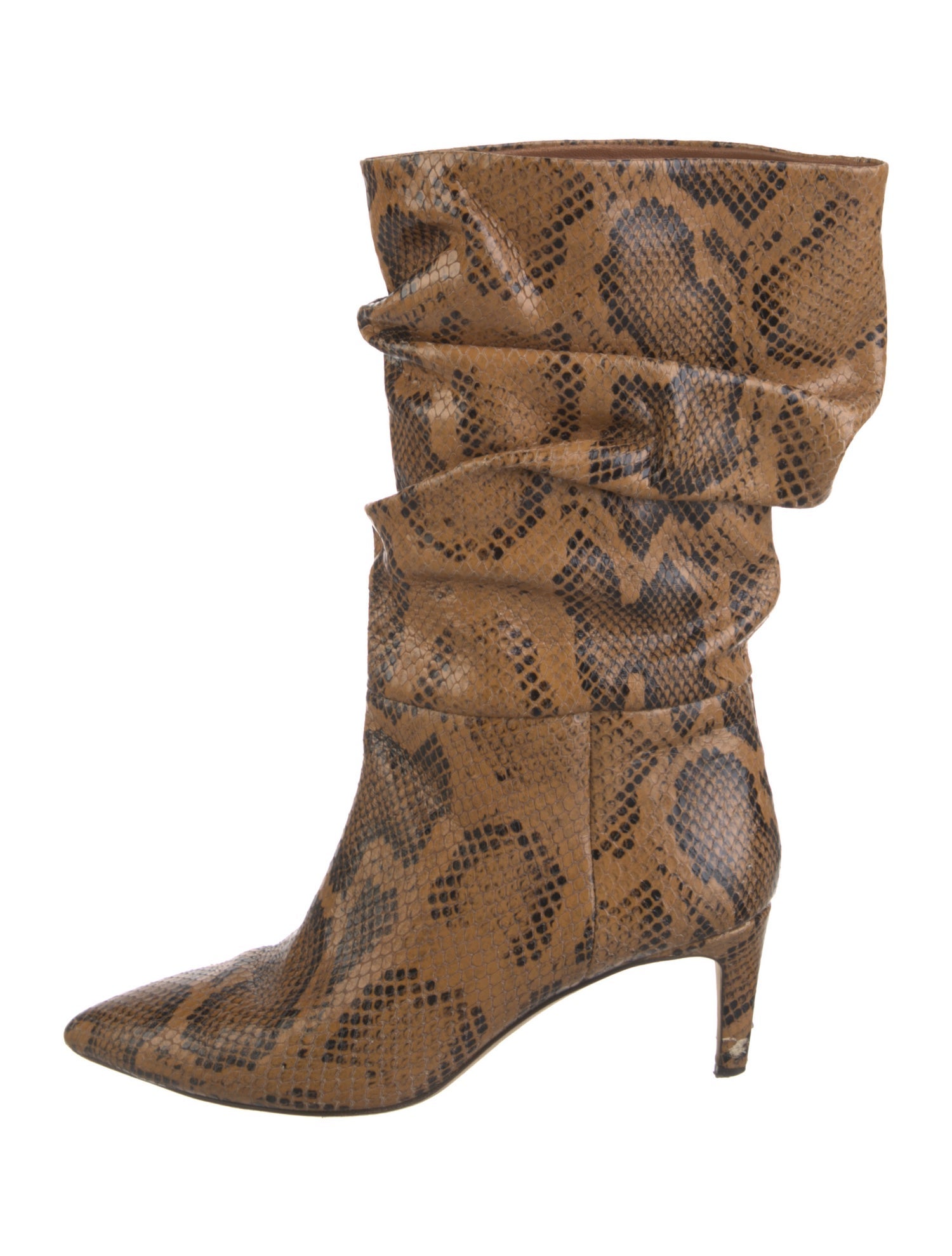 Paris Texas Snakeskin Animal Print Boots