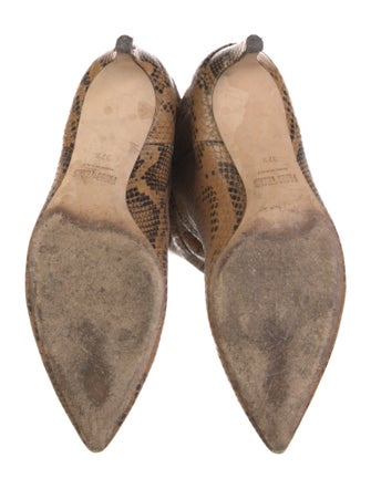 Paris Texas Snakeskin Animal Print Boots