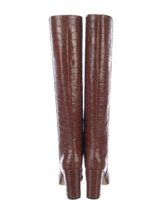 Paris Texas Crocodile Animal Print Boots