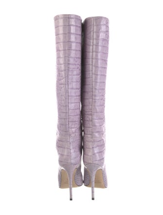 Paris Texas Crocodile Animal Print Boots