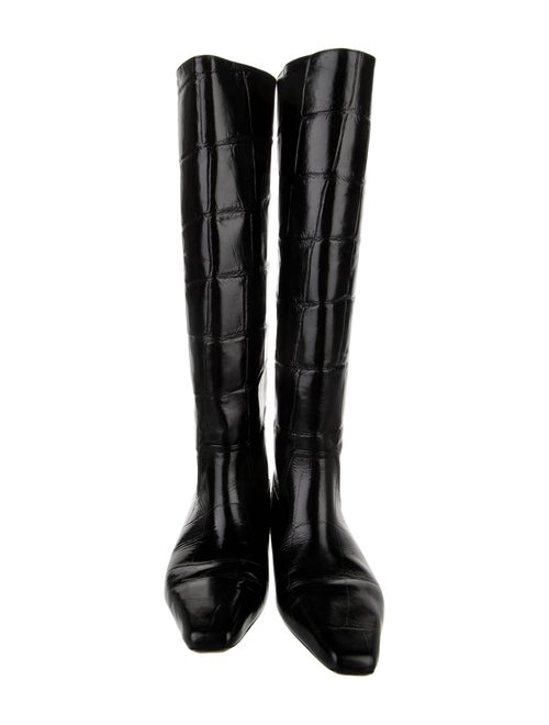 Paris Texas Embossed Leather Riding Boots