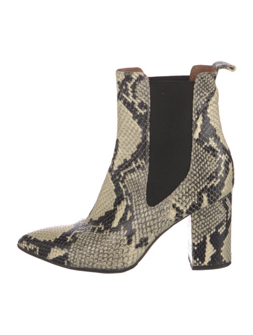 Paris Texas Leather Animal Print Chelsea Boots