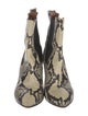 Paris Texas Leather Animal Print Chelsea Boots