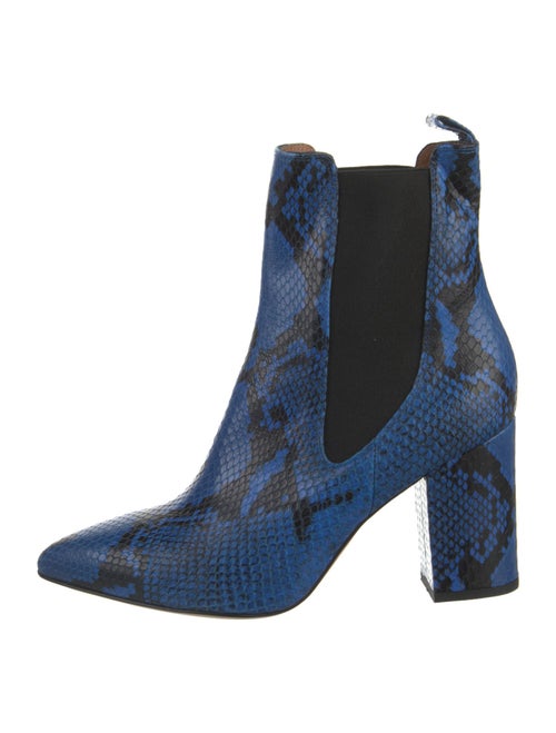 Paris Texas Leather Animal Print Chelsea Boots
