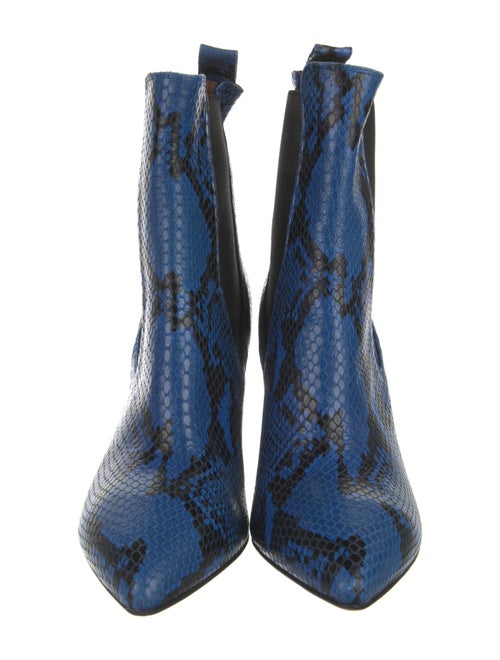 Paris Texas Leather Animal Print Chelsea Boots