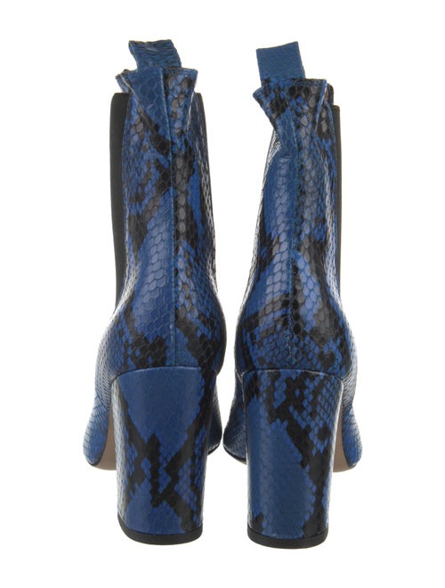 Paris Texas Leather Animal Print Chelsea Boots