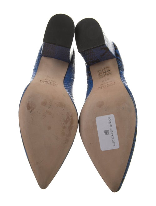 Paris Texas Leather Animal Print Chelsea Boots