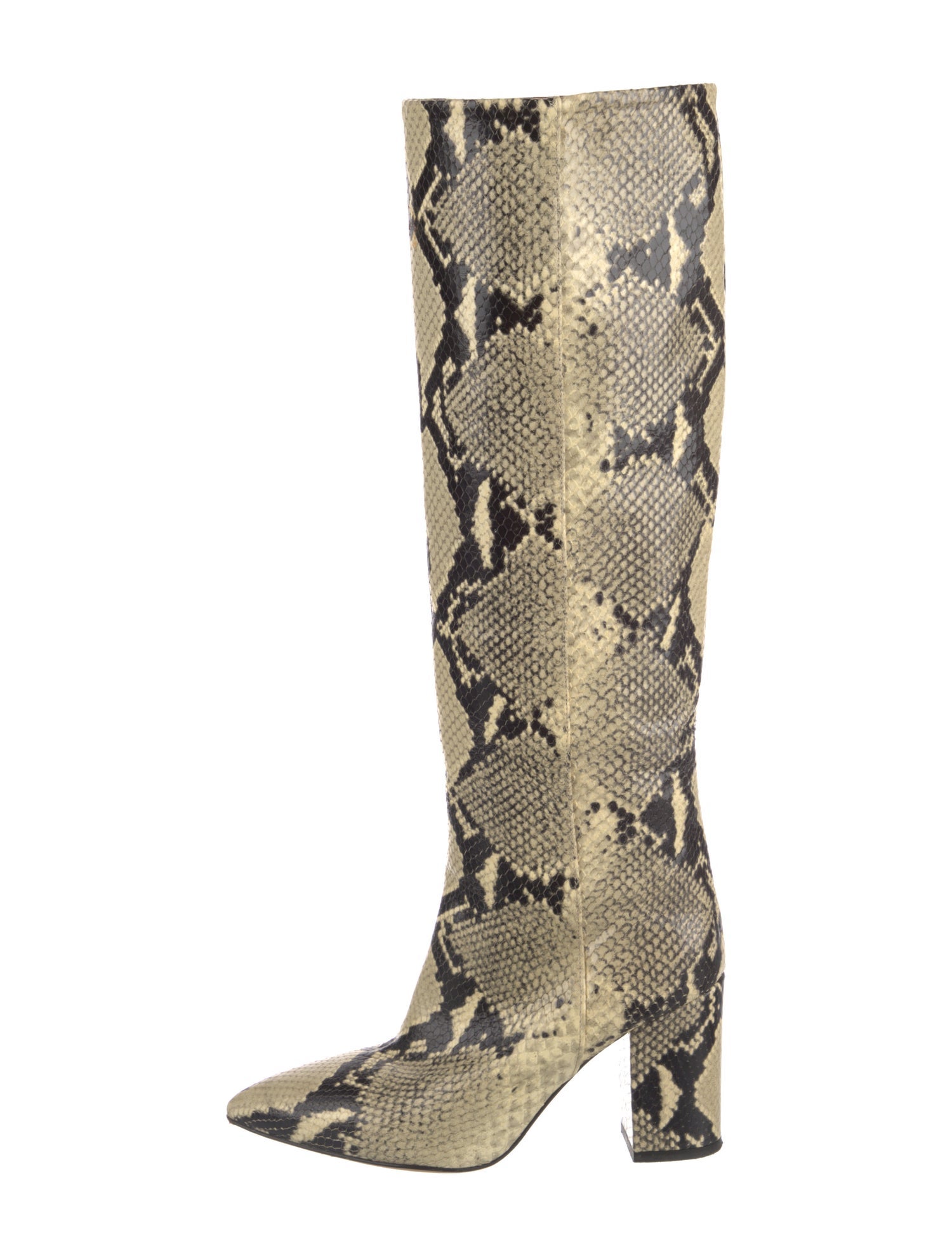 Paris Texas Leather Animal Print Boots
