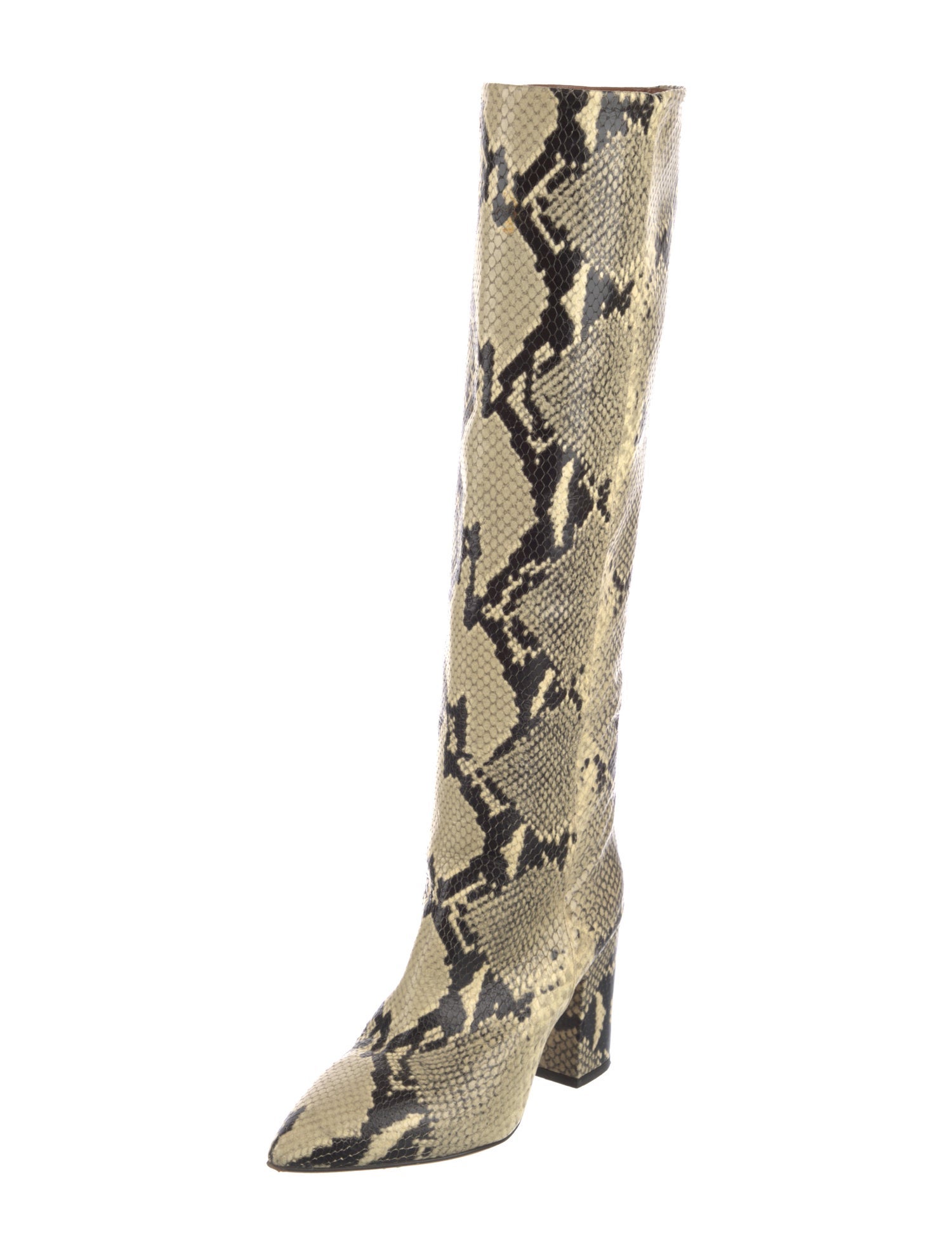 Paris Texas Leather Animal Print Boots