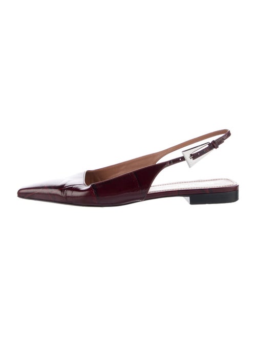 Paris Texas Leather Slingback Flats