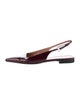 Paris Texas Leather Slingback Flats