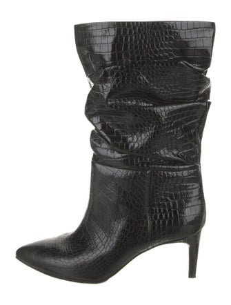 Paris Texas Embossed Leather Animal Print Boots
