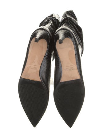 Paris Texas Embossed Leather Animal Print Boots