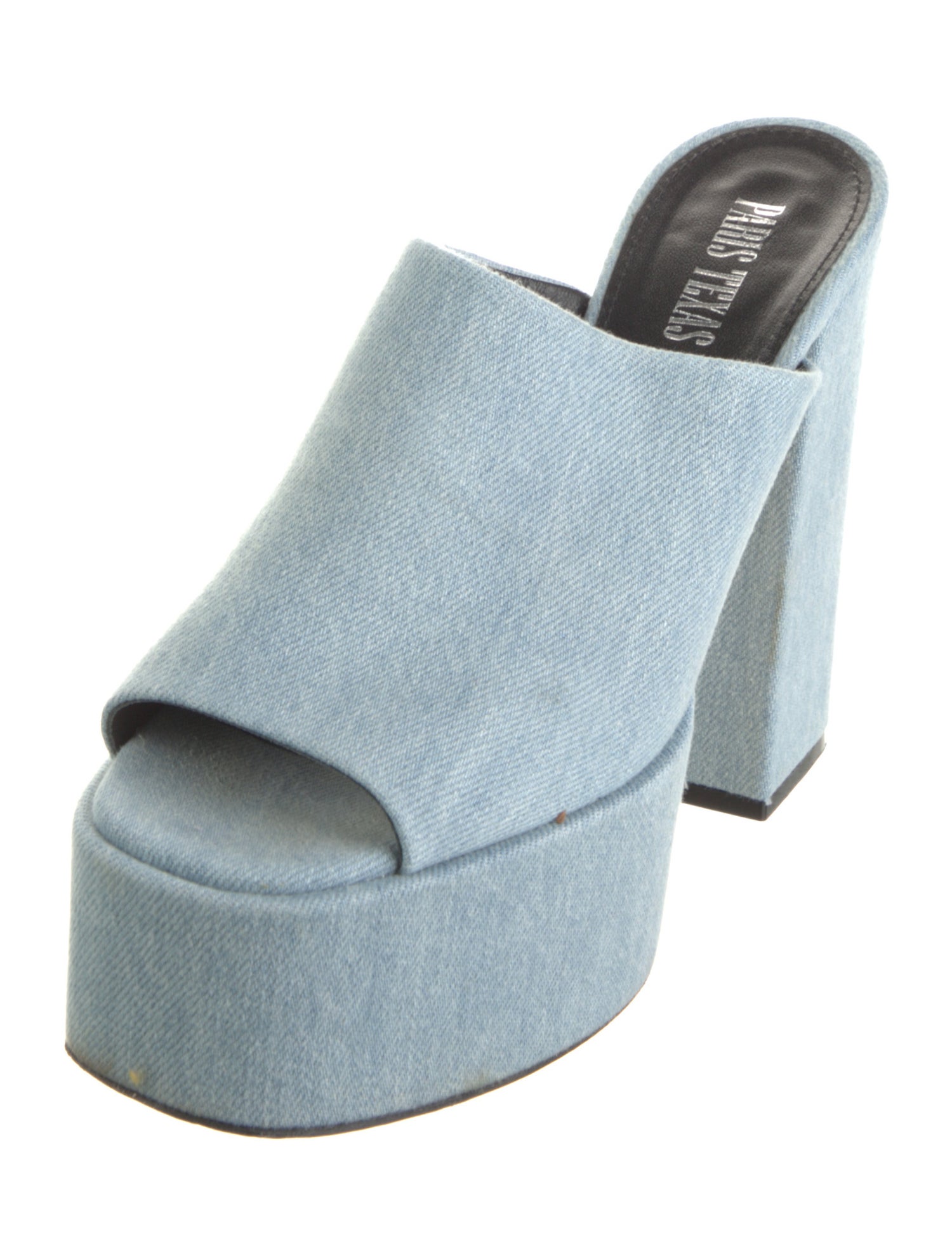 Paris Texas Denim Slides