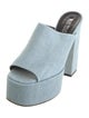 Paris Texas Denim Slides
