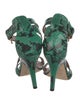 Paris Texas Leather Animal Print Sandals