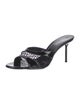 Paris Texas Patent Leather Mesh Accents Slides