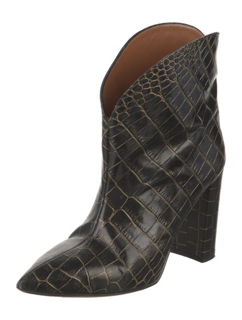 Paris Texas Embossed Leather Animal Print Boots