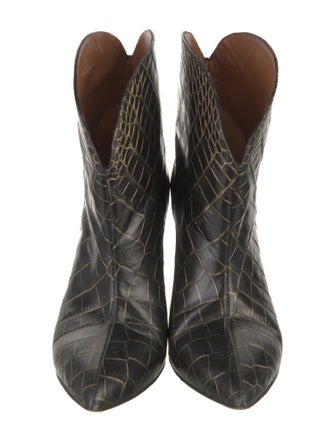 Paris Texas Embossed Leather Animal Print Boots